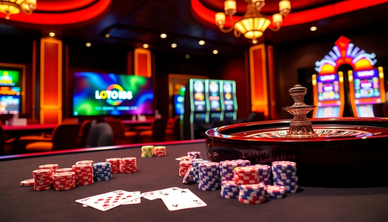 Experience the excitement of online gaming at loto188.gb.net with vibrant casino elements and action-packed visuals.