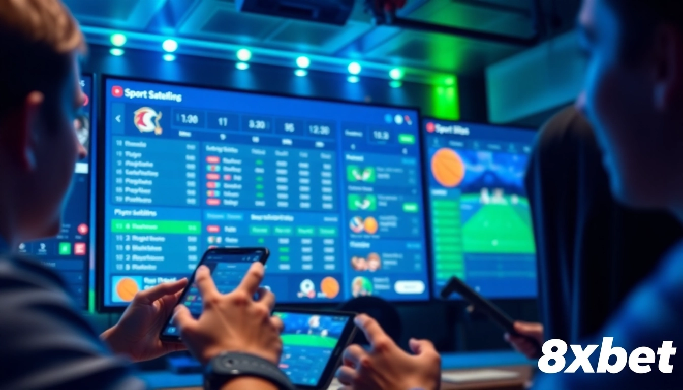 Online betting interface displaying vibrant sports options at 8xbet.com.se, showcasing engagement and trust.