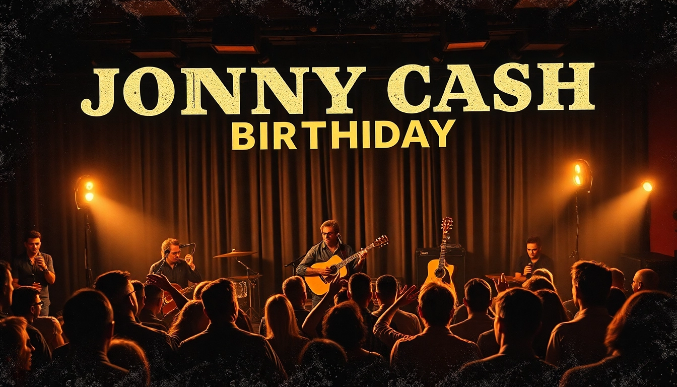 Celebrate with music and joy at johnnycashbirthday.com's vintage birthday bash.